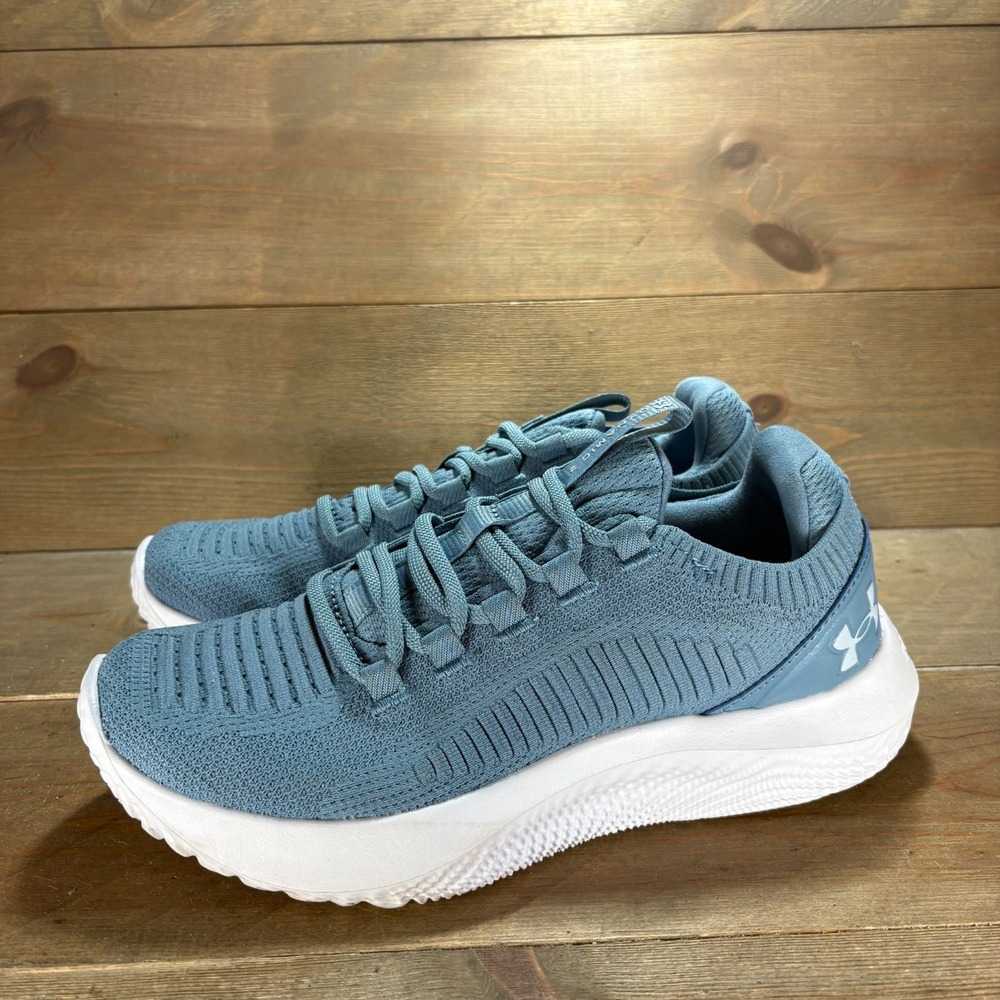 Under Armour Dynamic 2 Womens size 9 shoes Blue Knit Lace Up Training sneakers